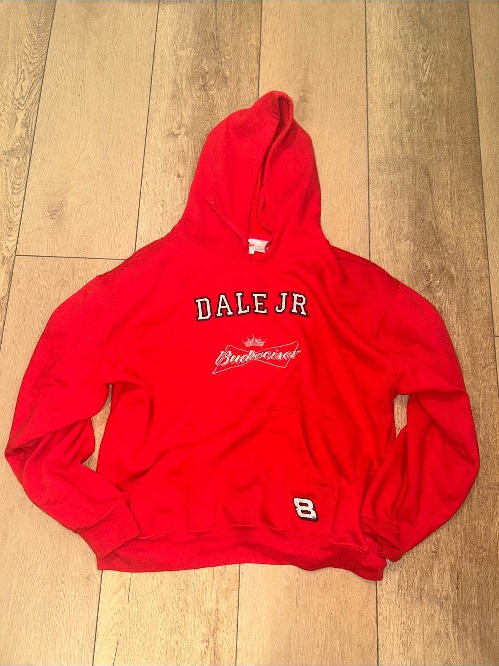 VTG Dale Earnhardt Jr #8 Winner’s Circle Budweiser Hoodie NASCAR Mens XL FITS L
